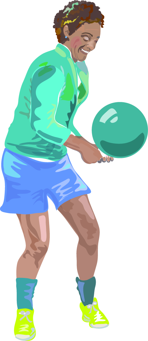 playing ball by Susan Fluegel